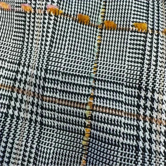 Amanda Uprichard Tessi Pants Brown Multi Plaid Tweed Paper Bag Tie Belt Waist XS - Picture 10 of 10